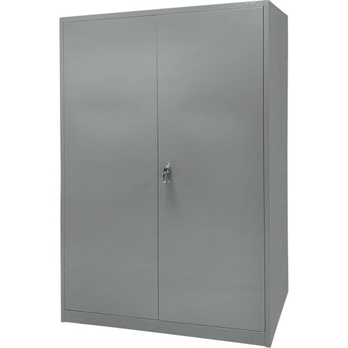 Armoire de rangement, Acier, 4 Tablettes, 78" h x 48" la x 24" P, Gris Haskins Industrial Inc.