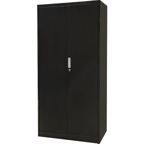 Combination Storage Cabinet, 36" W x 18" D x 72" H, Black Haskins Industrial Inc.