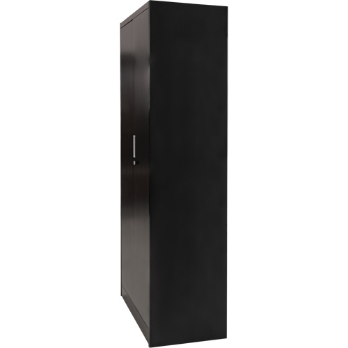 Combination Storage Cabinet, 36" W x 18" D x 72" H, Black Haskins Industrial Inc.