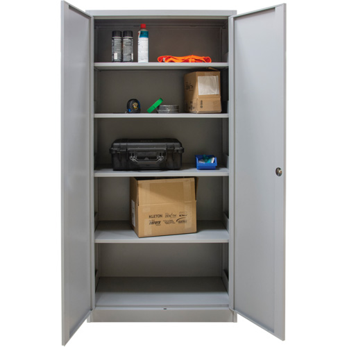 Armoires de rangement Hi-Boy, Acier, 4 Tablettes, 72" h x 36" la x 18" P, Gris Haskins Industrial Inc.