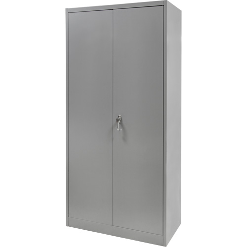 Armoire garde-robe, Acier, 36" la x 18" p x 72" h, Gris Haskins Industrial Inc.