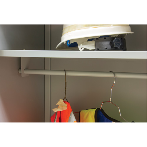 Armoire garde-robe, Acier, 36" la x 18" p x 72" h, Gris Haskins Industrial Inc.