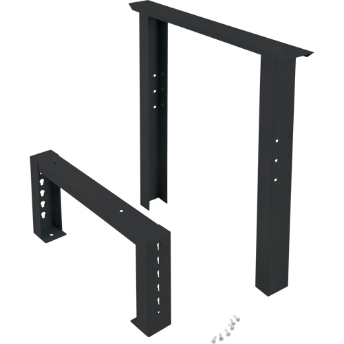 Industrial Duty Leg for Workbench, Steel, 24" D x 34" H, Single Haskins Industrial Inc.