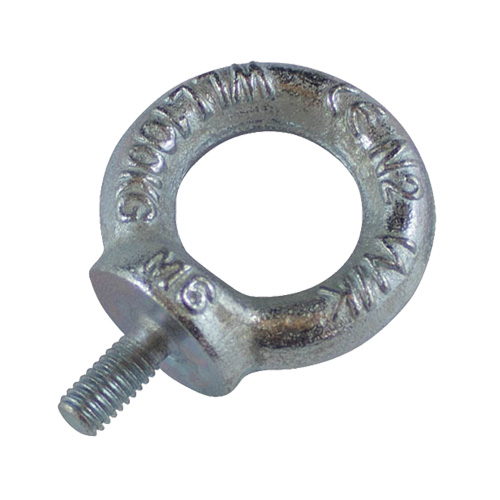 Drop Forged Eye Bolts, 1/8" Dia., 1/2" L, Uncoated Natural Finish, 154 lbs (70 kg) Capacity Haskins Industrial Inc.