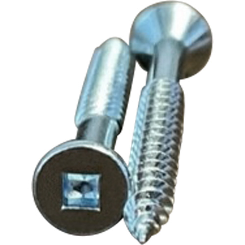 Flat SOC Wood Screws, #10 x 2" L, Zinc Plated Haskins Industrial Inc.