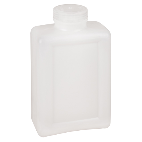 Bouteilles peu encombrantes &agrave; prise facile, Rectangulaire, 64 oz, Plastique Haskins Industrial Inc.