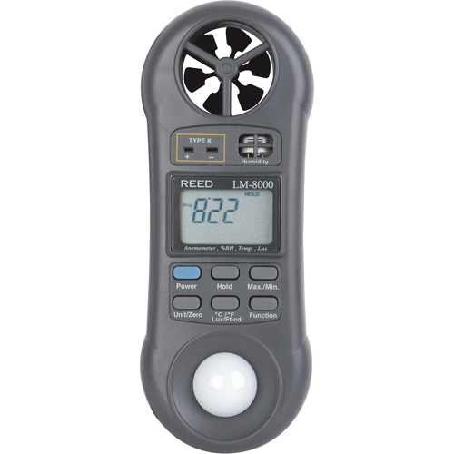 Thermo-Anemometer, Not Data Logging, 0.2 - 30.0 m/sec Air Velocity Range Haskins Industrial Inc.