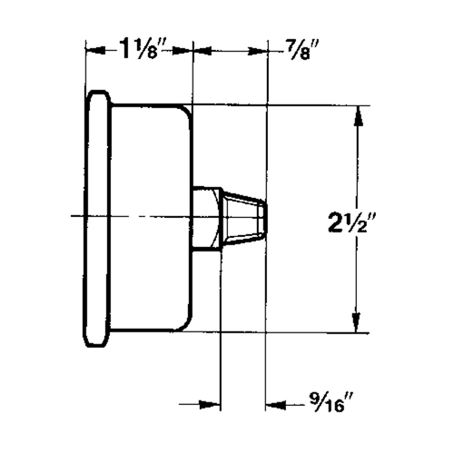 Pressure Gauges, 2-1/2" , 30" Hg-0" Vac., Bottom Mount, Liquid Filled Analogue Haskins Industrial Inc.