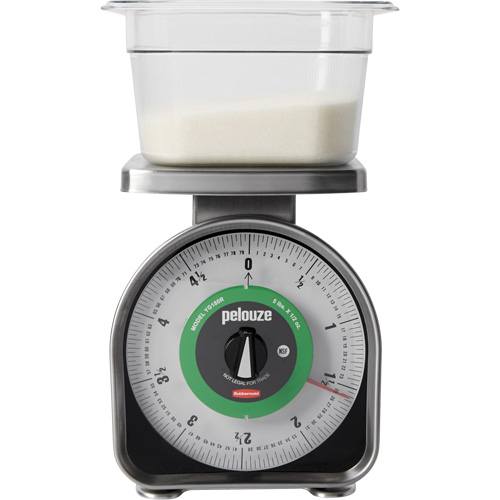 Pelouze Mechanical Portion Control Scale, 5 lbs. / 2.3 kg Cap., 10 g / 0.5 oz. Graduations Haskins Industrial Inc.