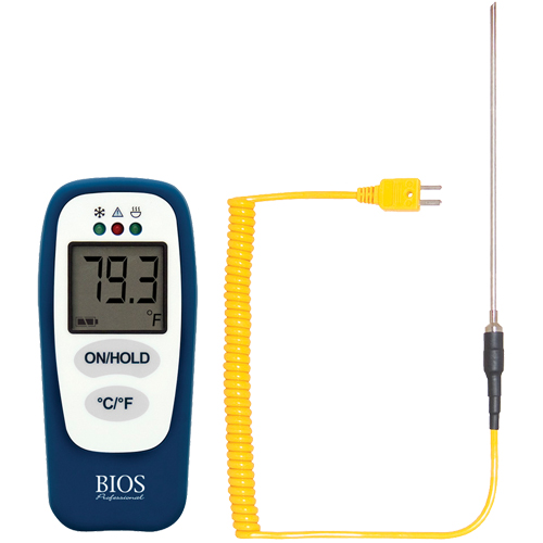 Thermom&egrave;tre alimentaire avec v&eacute;rification HACCP, Contact, Num&eacute;rique, -83,2 - 1999°F (-64 &agrave; 1400°C) Haskins Industrial Inc.