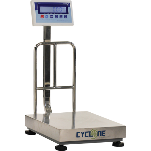 Cyclone 150 Bench and Platform Scale, 300 lbs. / 150 kg Capacity, 15-3/4" L x 19-7/10" W Haskins Industrial Inc.