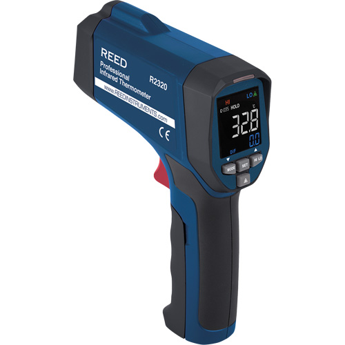 Professional Infrared Thermometer, -26 - 1472° F ( -32 - 800° C ), 30:1, Adjustable Emmissivity Haskins Industrial Inc.
