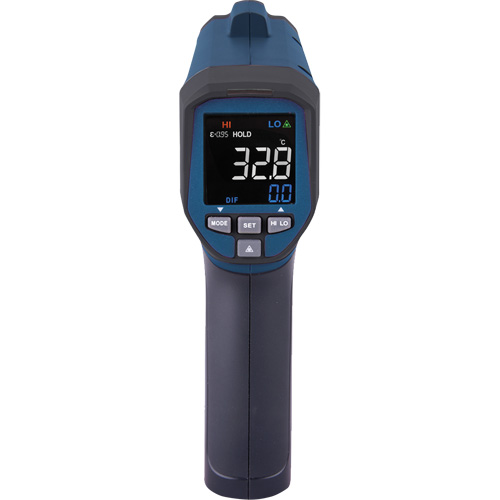 Professional Infrared Thermometer, -26 - 1472° F ( -32 - 800° C ), 30:1, Adjustable Emmissivity Haskins Industrial Inc.
