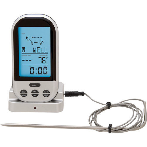 Wireless Meat & Poultry Thermometer, Contact, Digital, 32-482°F (0-250°C) Haskins Industrial Inc.