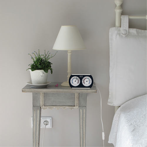 Indoor Thermometer/Hygrometer, 10°- 130° F ( -25° - 55° C ) Haskins Industrial Inc.