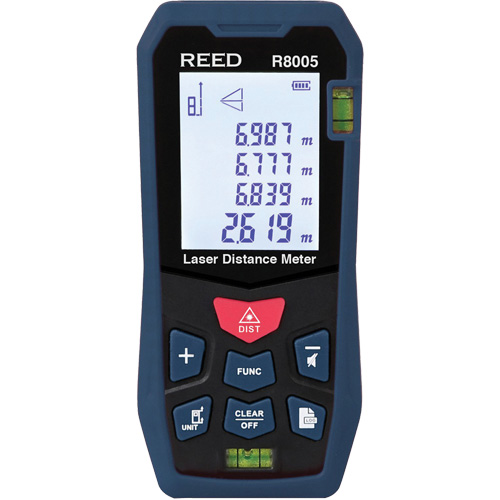Laser Distance Meter, 0' - 164' (0 m - 50 m) Range, Digital (Electronic) Haskins Industrial Inc.
