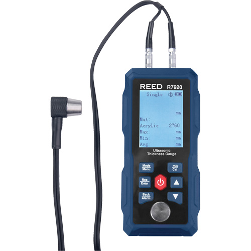 Thickness Gauge, Digital Display, Ultrasound, 0.04" - 11.8" (1 mm - 300 mm) Range Haskins Industrial Inc.