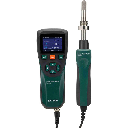 Dew Point Meter, 0 - 100% Moisture Range, 14°- 140° F ( -10° - 60° C ) Temperature Range Haskins Industrial Inc.