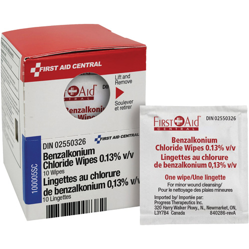 Lingettes de recharge SmartCompliance au chlorure de benzalkonium 0,13?% v/v, Serviette, Antiseptique Haskins Industrial Inc.