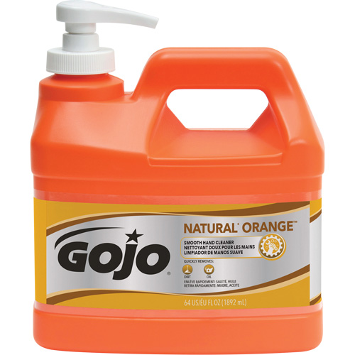 Natural Orange Hand Cleaner, Cream, 1.89 L, Pump Bottle, Citrus/Orange Haskins Industrial Inc.