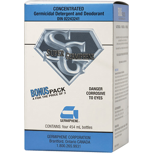 D&eacute;sinfectant Super Germiphene, 454 ml, Bouteille Haskins Industrial Inc.