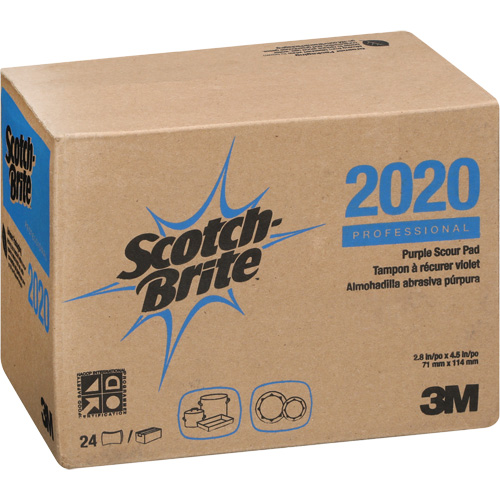 Tampons &agrave; r&eacute;curer pourpreScotch-Brite Mauve, 4-1/2" lo x 2-4/5" la Haskins Industrial Inc.