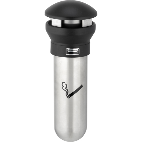 Solutions pour la gestion des m&eacute;gots de cigarettes Infinity, Montage mural, M&eacute;tal, Capacit&eacute; 0,60 gal./0,60 gal. US, Hauteur 18" Haskins Industrial Inc.