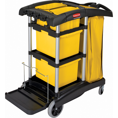 Microfibre Janitor Carts Haskins Industrial Inc.