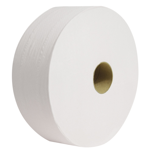 Pro Perform Toilet Paper, Jumbo Roll, 2 Ply, 1400' Length, White Haskins Industrial Inc.