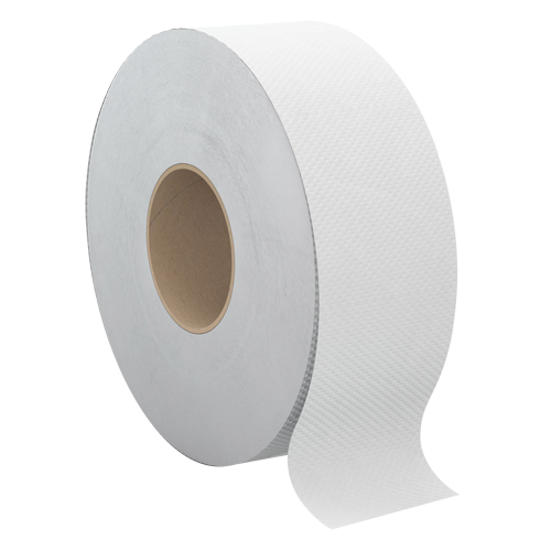 Pro Select Toilet Paper, Jumbo Roll, 2 Ply, 1000' Length, White Haskins Industrial Inc.