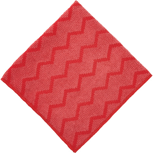 Chiffon de nettoyage Hygen , Microfibre, Rouge Haskins Industrial Inc.