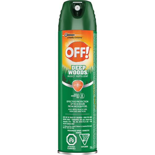 OFF! Deep Woods&reg; Insect Repellent, 25% DEET, Aerosol, 230 g Haskins Industrial Inc.