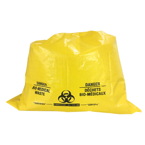 Sure-Guard Bio-Medical Waste Liners, Bio-Hazard, 38" L x 30" W, 2 mils Haskins Industrial Inc.