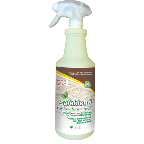 Stain Remover & Deodorizer for Carpets and Upholstery, 950 ml, Trigger Bottle Haskins Industrial Inc.