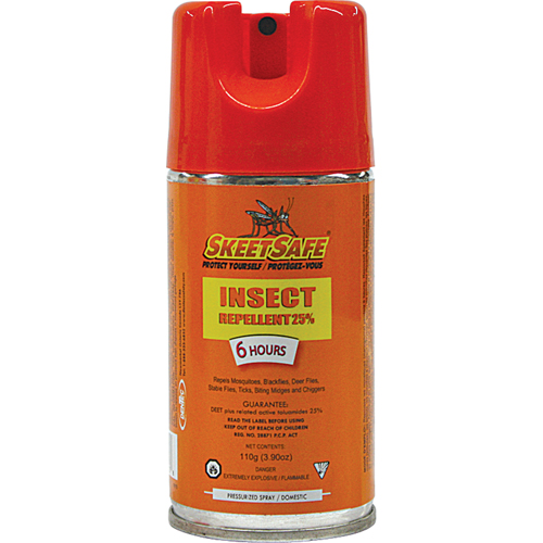 SkeetSafe&reg; Insect Repellent, 25% DEET, Aerosol, 3.9 oz. Haskins Industrial Inc.