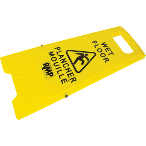 Safety Wet Floor Sign, Bilingual with Pictogram Haskins Industrial Inc.