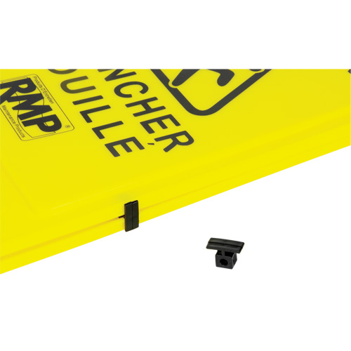 Safety Wet Floor Sign, Bilingual with Pictogram Haskins Industrial Inc.