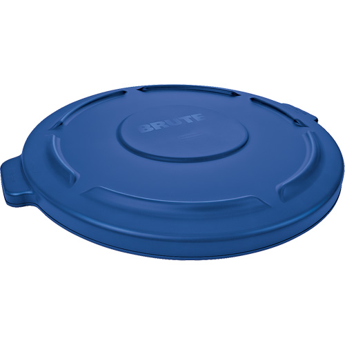 Brute&reg; Round Trash Can Top, Flat Lid, Plastic, Fits Container Size: 22-1/4" Dia. Haskins Industrial Inc.