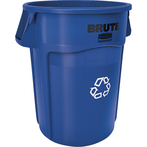 Contenants ronds pour le recyclage BRUTE, Vrac, Plastique, 44 gal. US Haskins Industrial Inc.