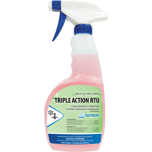 Triple Action - Cleaner, Degreaser, and Disinfectant, 750 ml, Trigger Bottle Haskins Industrial Inc.