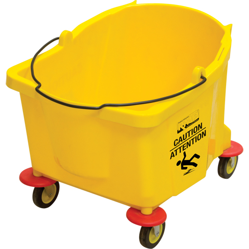 Mop Bucket, 9.5 US Gal. (38 qt.) Capacity, Yellow Haskins Industrial Inc.
