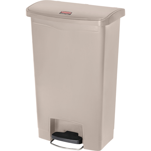 Slim Jim&reg; Waste Container, Resin, 13 US gal. Capacity Haskins Industrial Inc.