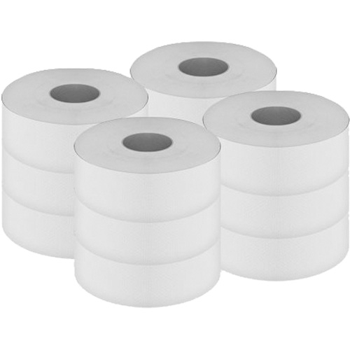 Pro Select Toilet Paper, Jumbo Roll, 2 Ply, 500' Length, White Haskins Industrial Inc.
