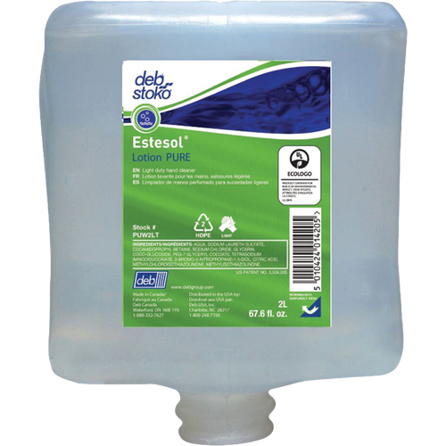 Nettoyant l&eacute;ger et pure pour les mains Estesol, Cr&egrave;me, 2 L, Recharge, Fraîcheur Haskins Industrial Inc.