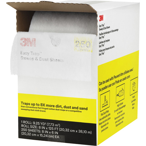 &eacute;poussi&eacute;reur Easy Trap, Microfibre, Blanc Haskins Industrial Inc.