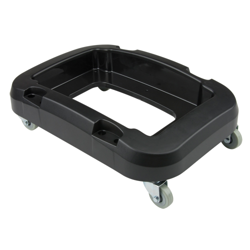 Recycling & Waste Receptacle Dolly, Polypropylene, Black, Fits: 17-1/4" x 12-1/2" Haskins Industrial Inc.