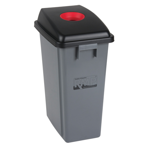 Recycling & Garbage Bin, Plastic, 16 US gal. Haskins Industrial Inc.