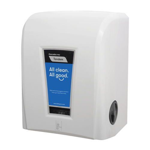 Pro Tandem Hand Towel Hybrid Dispenser, Electronic, 12.3" W x 9.3" D x 16.4" H Haskins Industrial Inc.