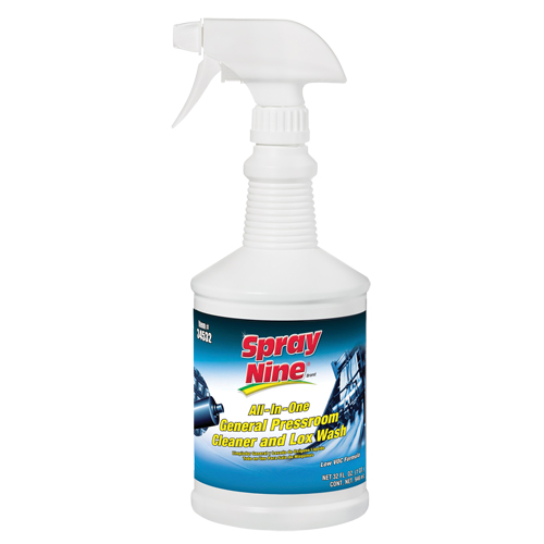 Nettoyant g&eacute;n&eacute;ral Spray Nine pour impression, 946 ml, Bouteille &agrave; g&acirc;chette Haskins Industrial Inc.
