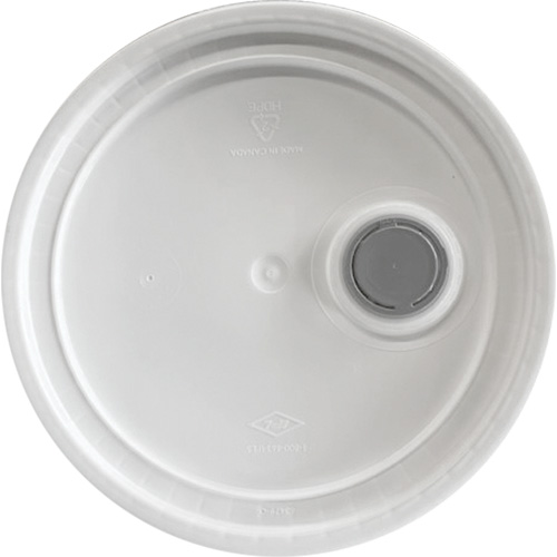 Seau avec couvercle, Plastique, 5,25 gal. Haskins Industrial Inc.
